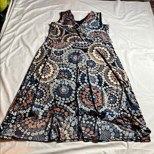 R&K Floral Sleeveless High Low Dress